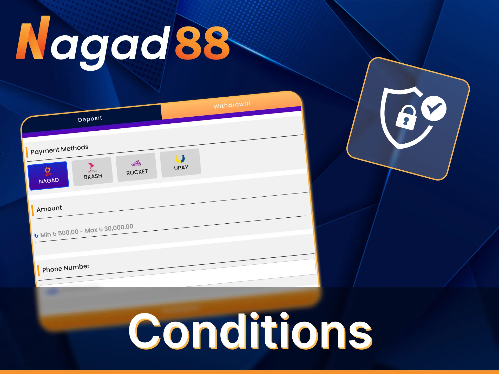 Withdraw your winnings easily with Nagad88.
