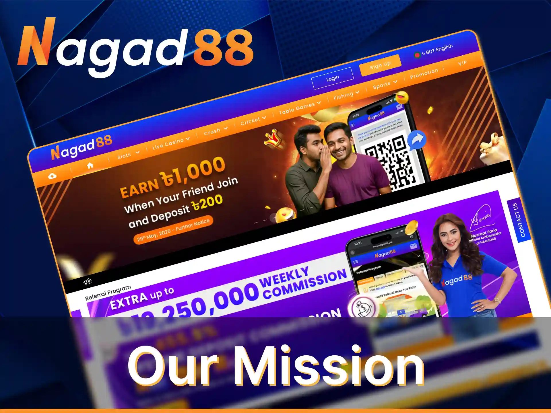 Learn more about the Nagad88 mission .